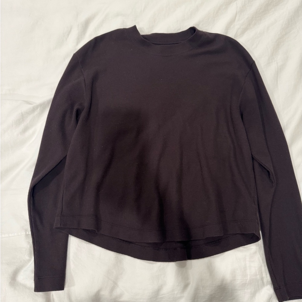 Long Sleeve Waffle Top